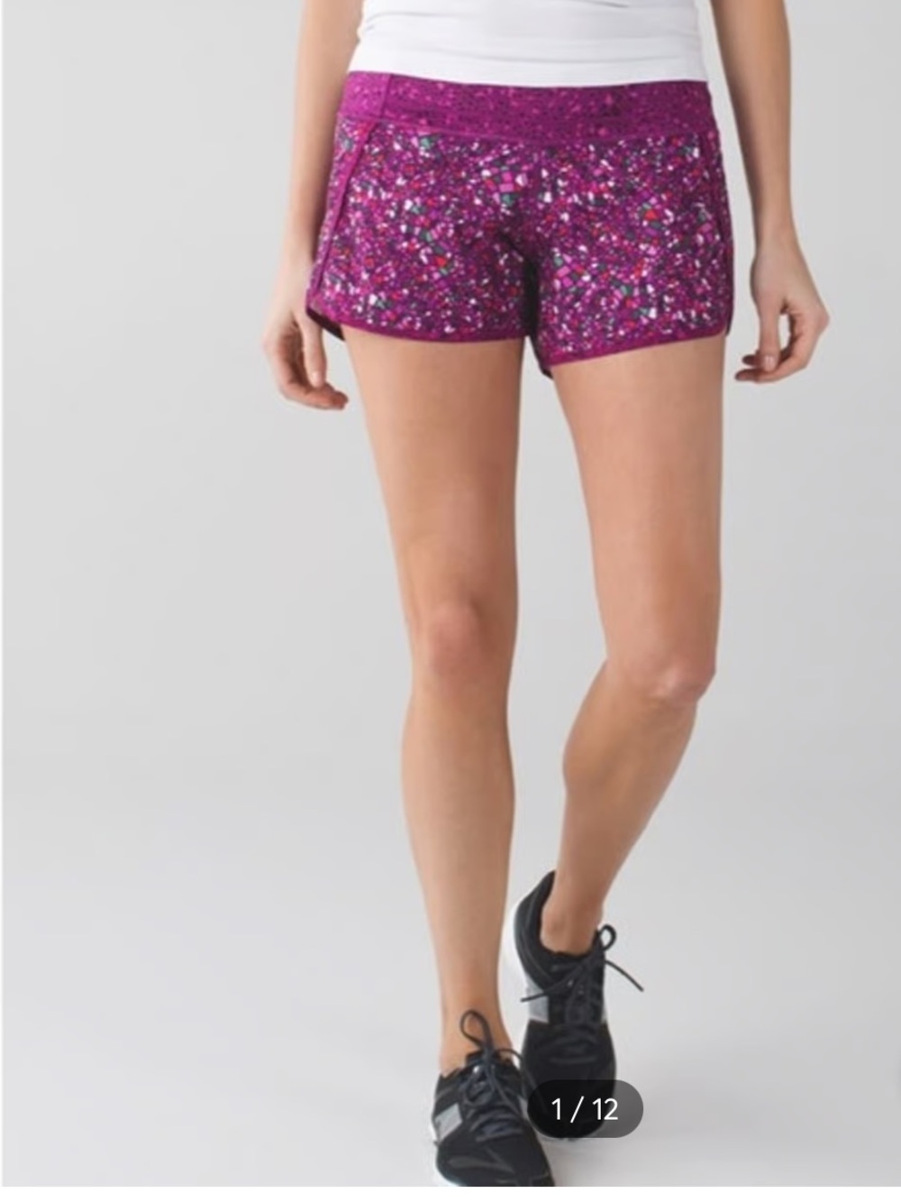Lululemon Run Times Short Paradise Camo Multi/Geo Regal Plum. Jogging. Run. SZ 6